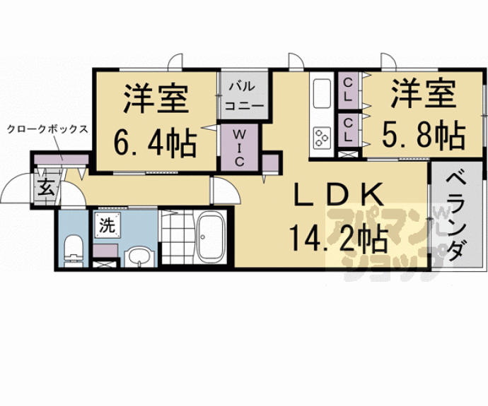 【Ｄｏ　Ｄｒｅａｍ杉屋町】間取