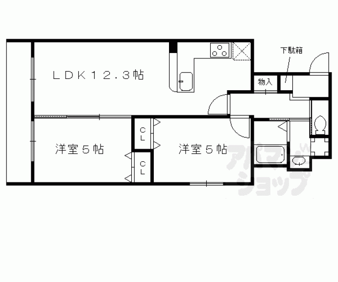 【ＣＡＬＭ高倉通】間取