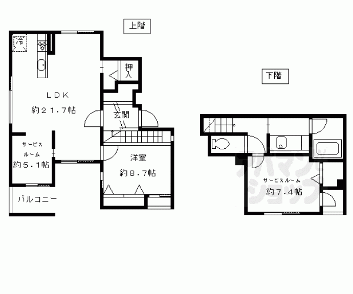 【ウィステリア御池】間取