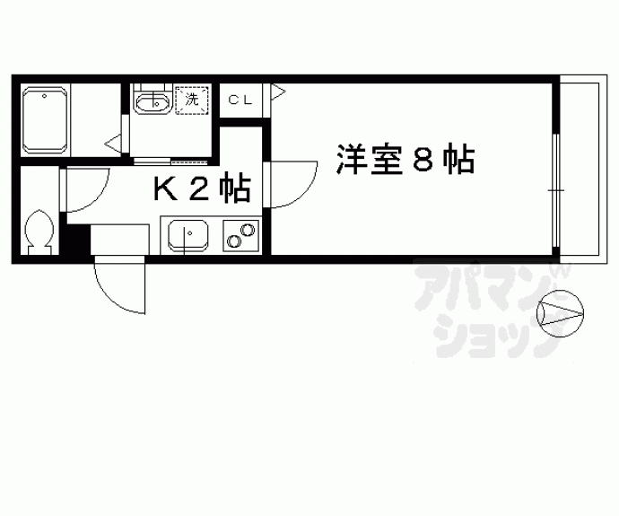 【Ｅ－ＳＰＡＡＡＣＥ烏丸】間取