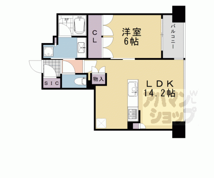 【ジオ京都御池油小路ザ・テラス】間取