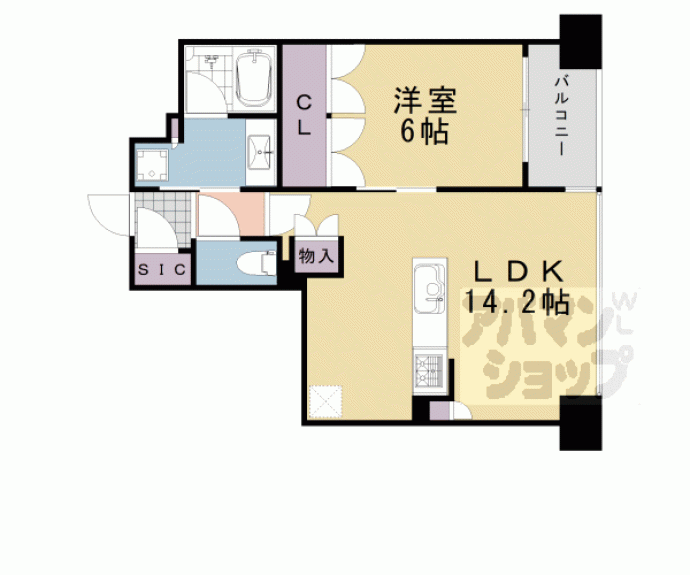 【ジオ京都御池油小路ザ・テラス】間取