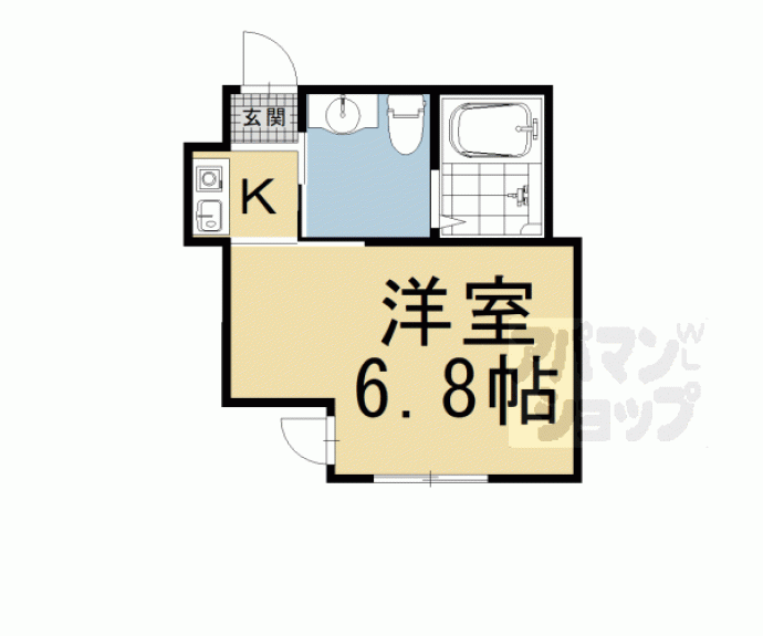 【ノ・レーヴ堀川高辻】間取