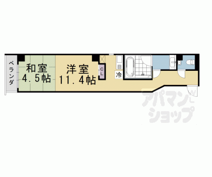 【バウハウス富小路三条】間取