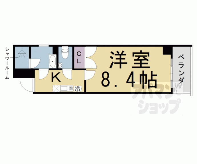 【バウハウス富小路三条】間取