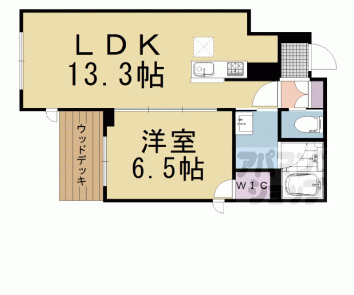 【シャーメゾン祠西洞院二条】間取