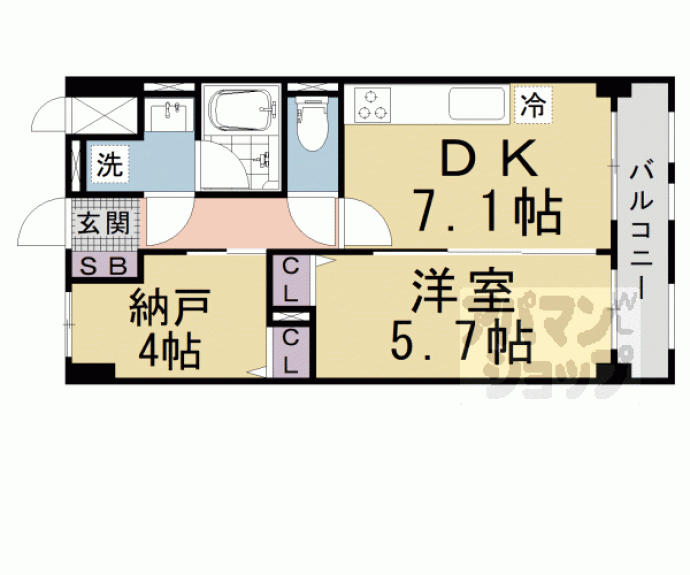 【アールズコート御所南】間取