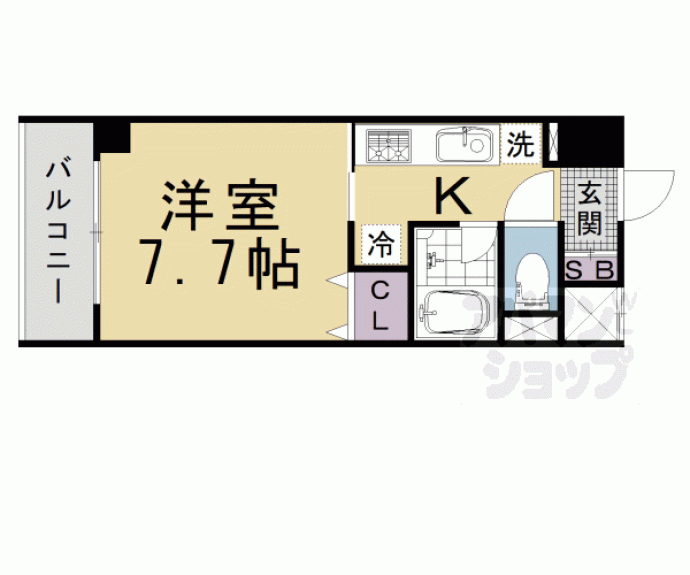 【ラグゼナ清水五条】間取
