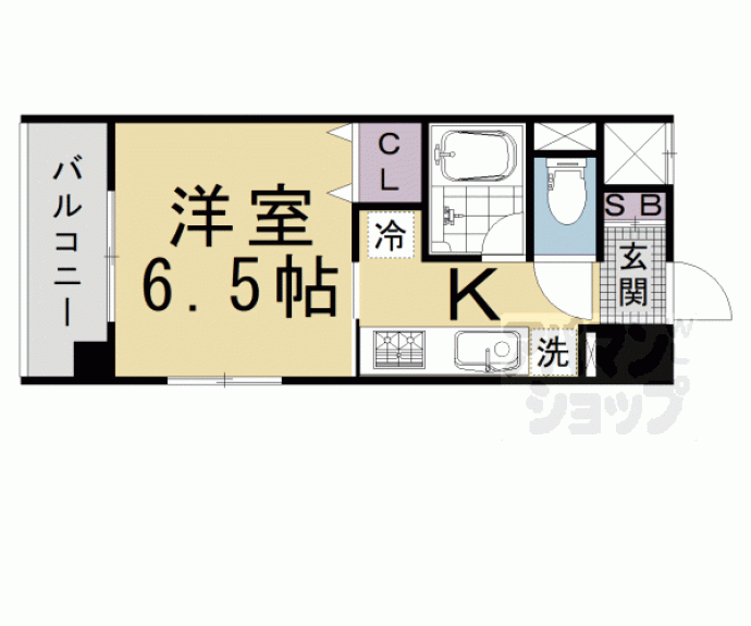 【ラグゼナ清水五条】間取