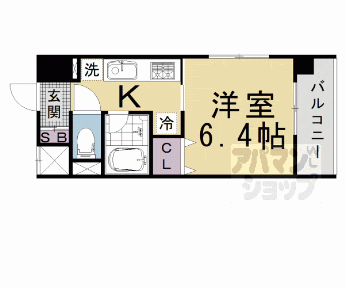 【ラグゼナ清水五条】間取