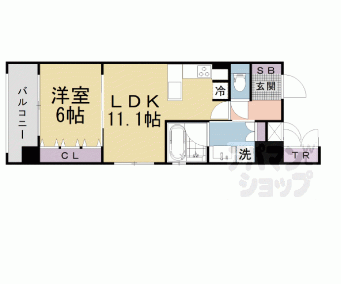 【リーガル京都二条城前】間取