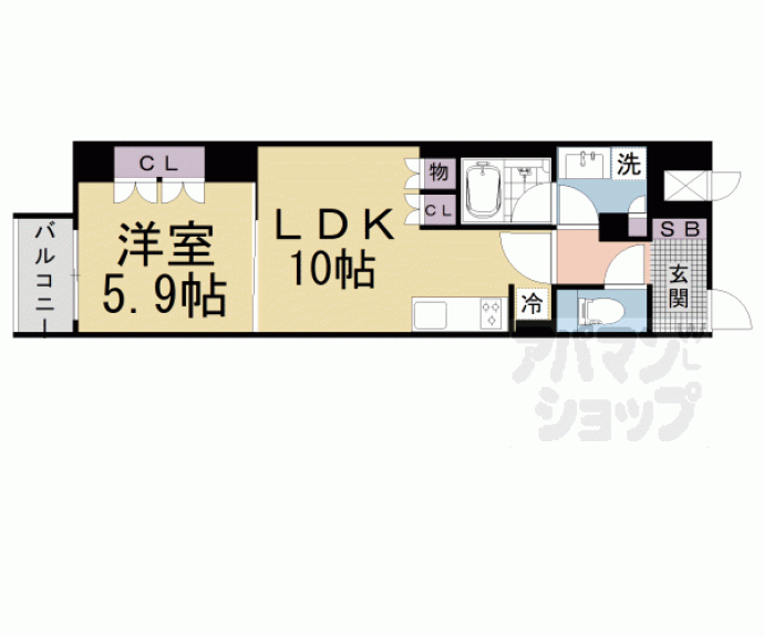 【リーガル京都二条城前】間取