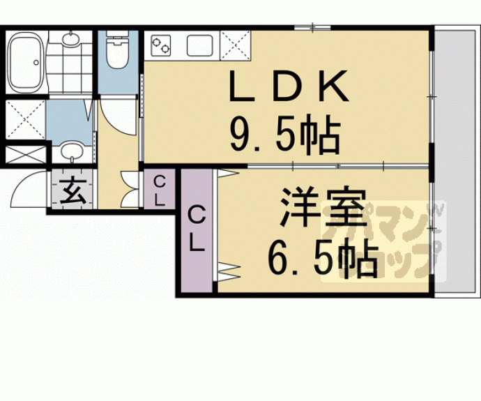 【Ｓｈｉｕｎ二条城】間取