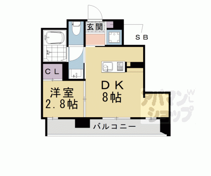 【ブーブーヴィラ二条】間取