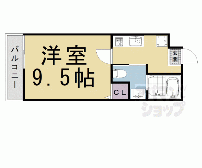 【フォルビート五条】間取
