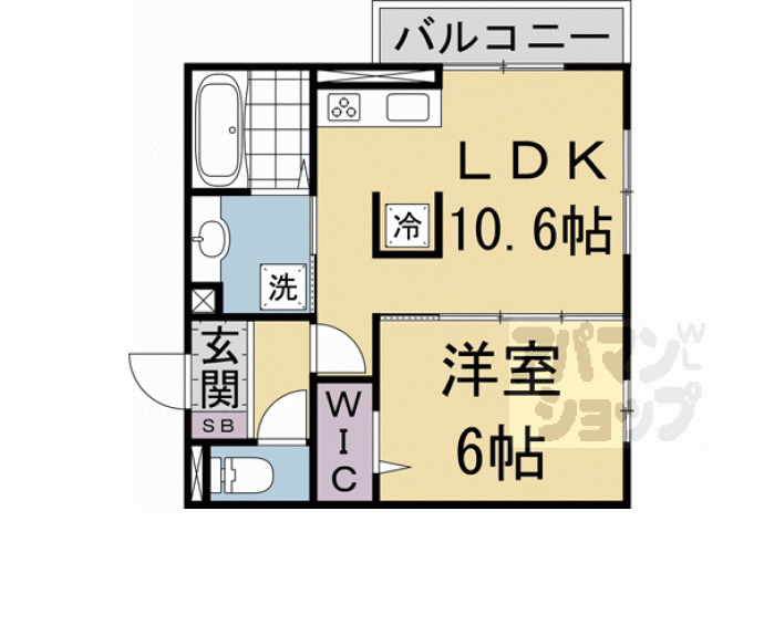 【メゾン・ソネット二条新町】間取