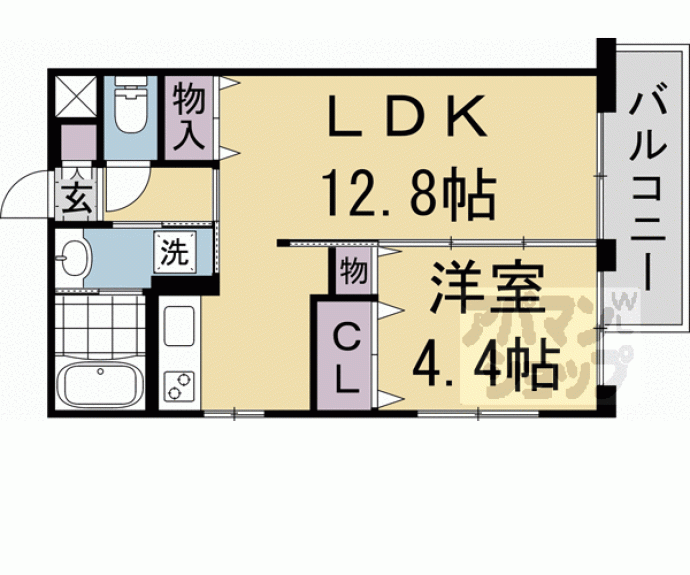 【ティアレ長岡京】間取