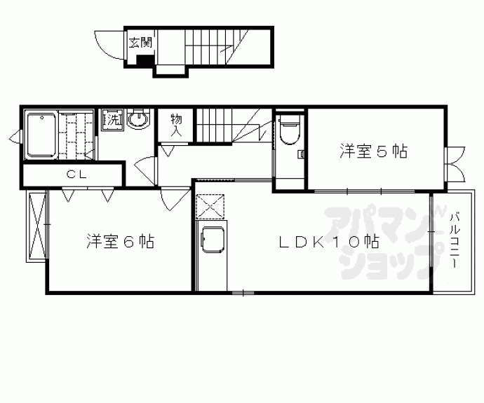 【花のワルツ嵯峨】間取