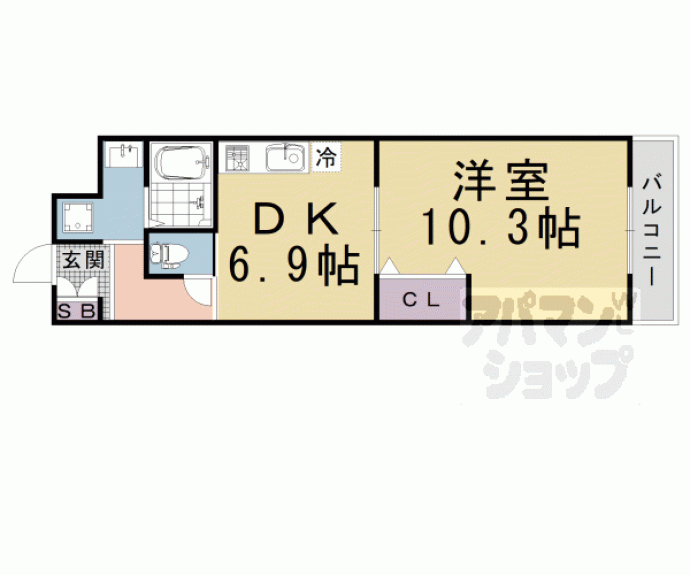 【カーレッジ桂】間取