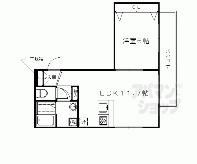 【シャルレ１番館】間取