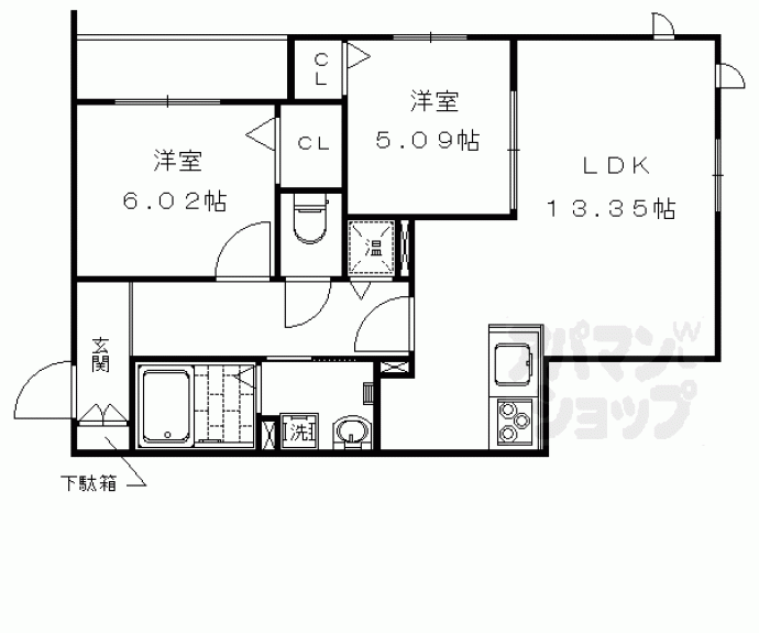 【シャーメゾン太秦天神川西】間取