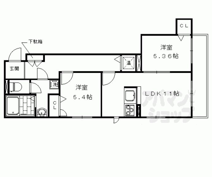 【シャーメゾン太秦天神川西】間取