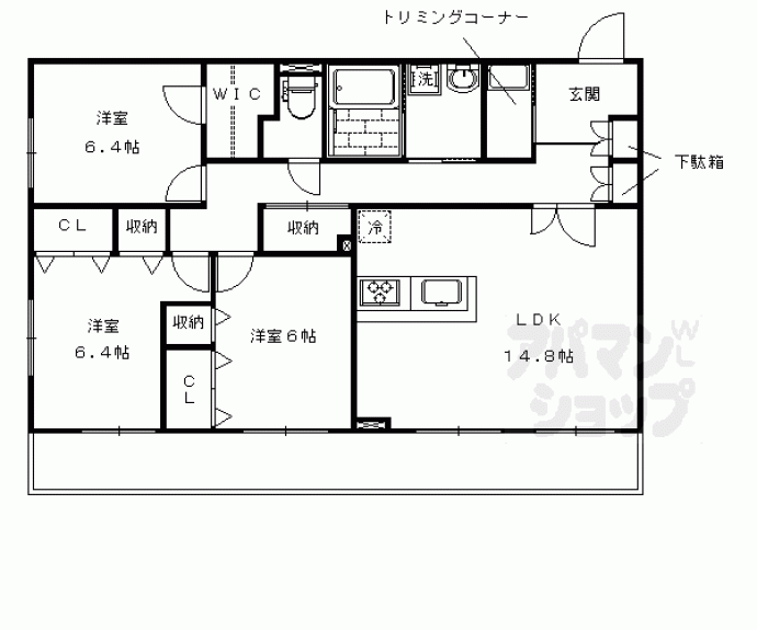 【シュシュパルク・太秦】間取