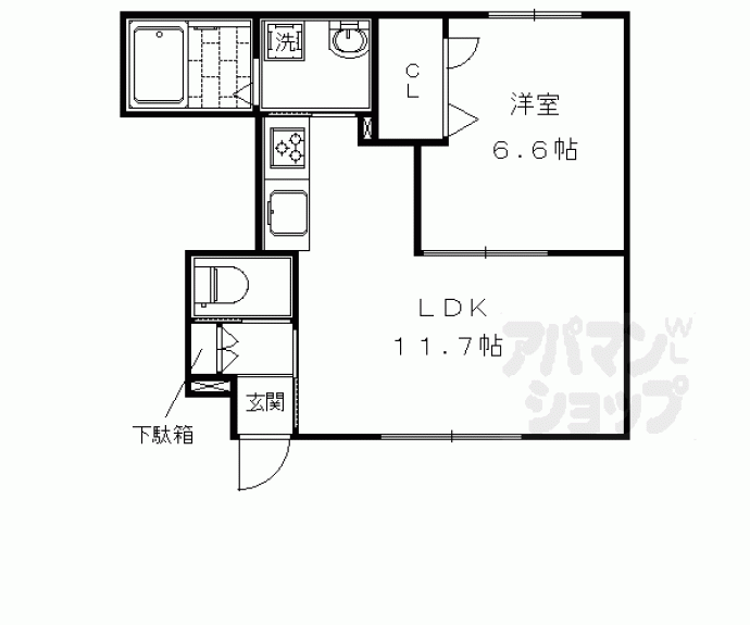 【シャーメゾン大炊御門】間取