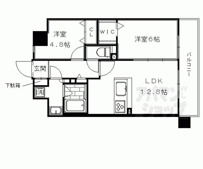 【プレサンス京都西院】間取