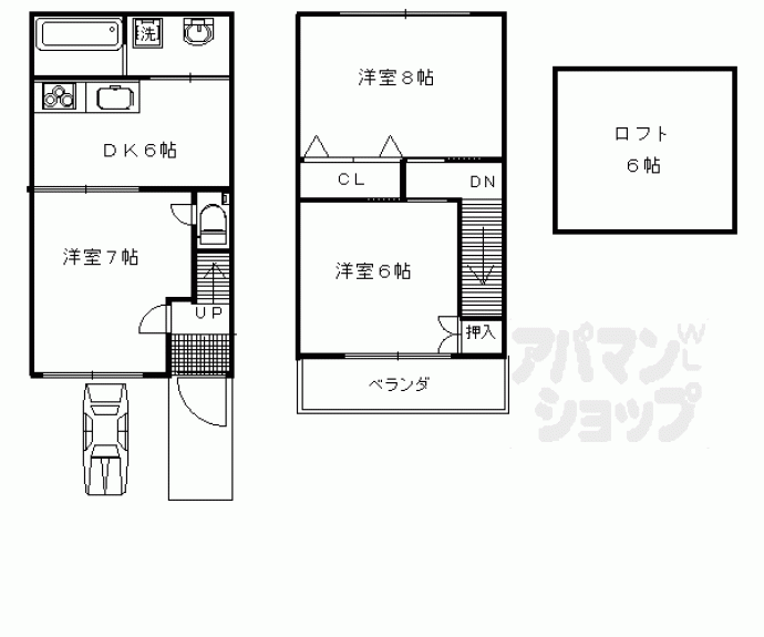 【テラスパレフルーヴ】間取