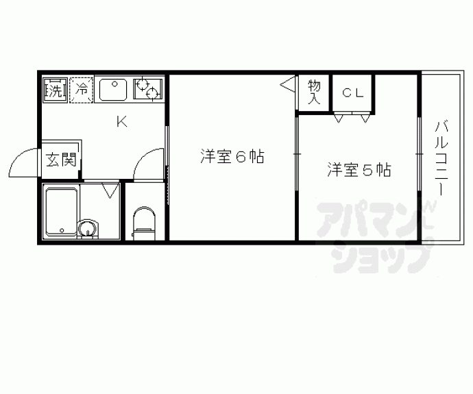 【プラムコート梅津】間取