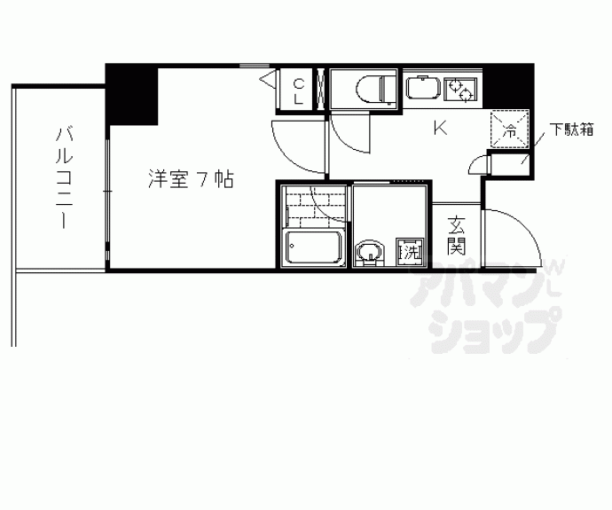 【アスヴェル京都西大路御池】間取