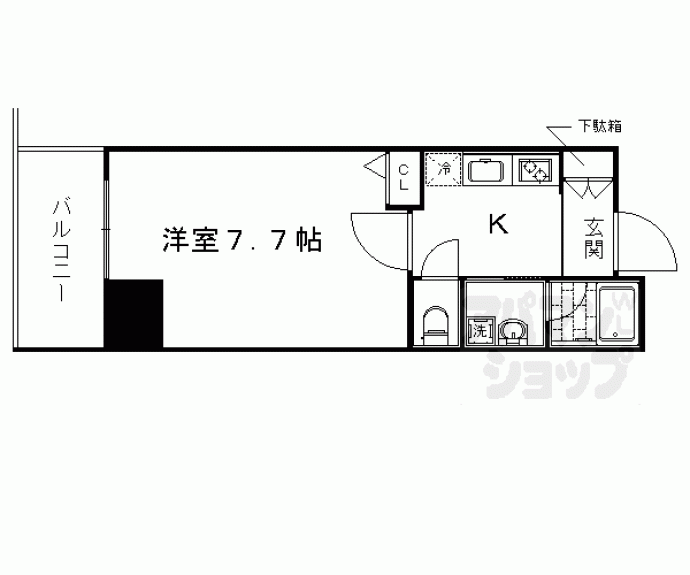 【アスヴェル京都西大路御池】間取