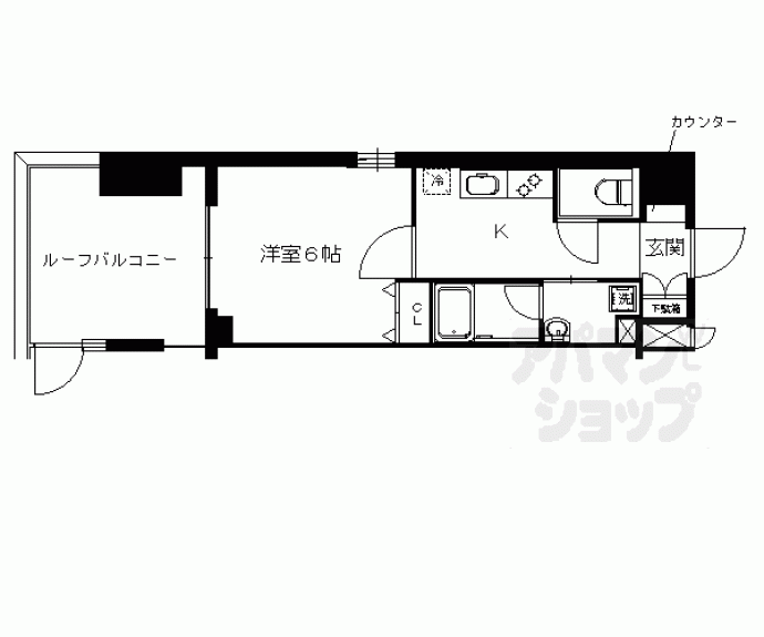 【アスヴェル京都西大路御池】間取