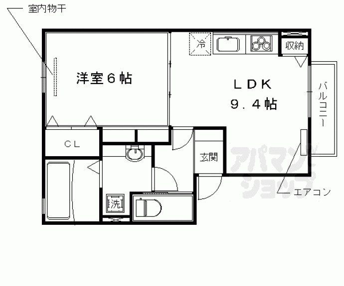 【コンフォート西京極】間取