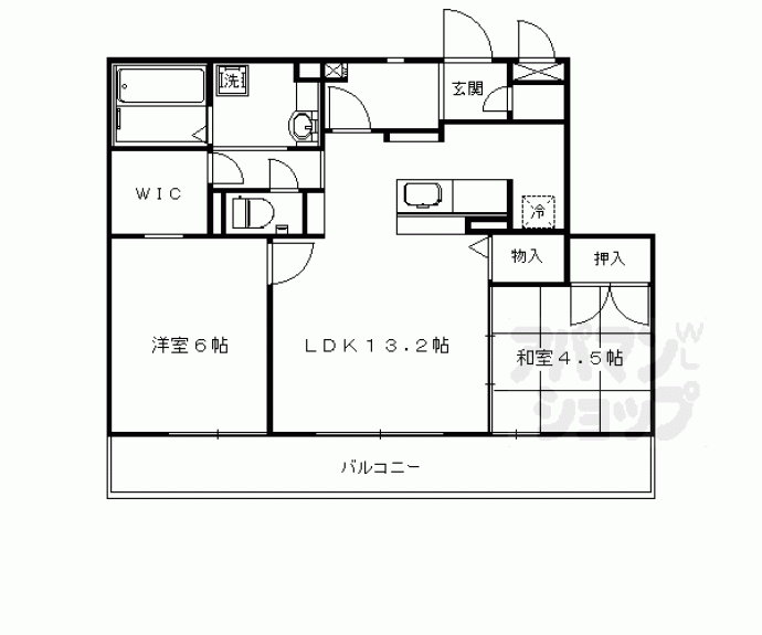 【ソレアード嵯峨】間取