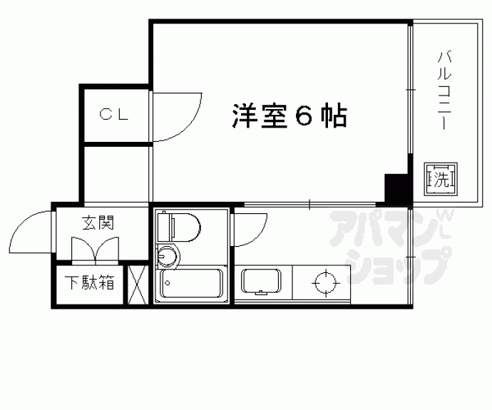 【ベール天神川】間取