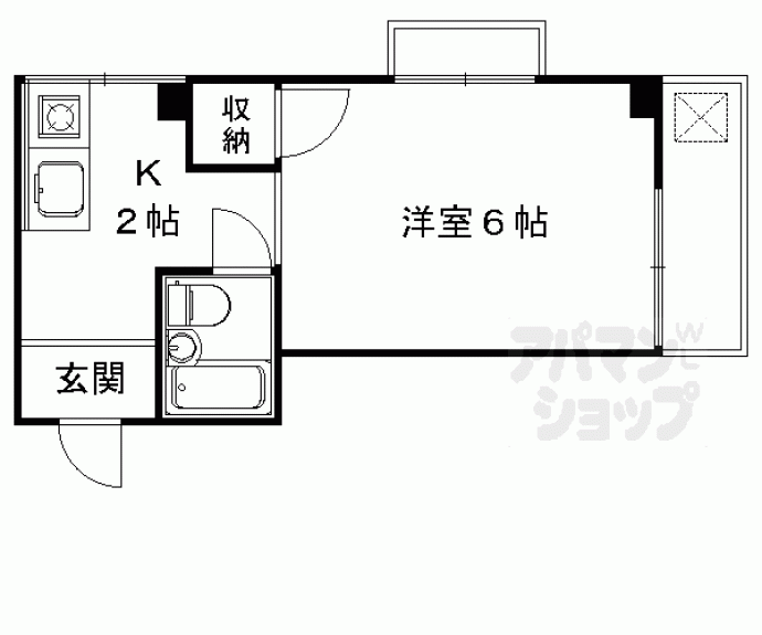 【ベール天神川】間取