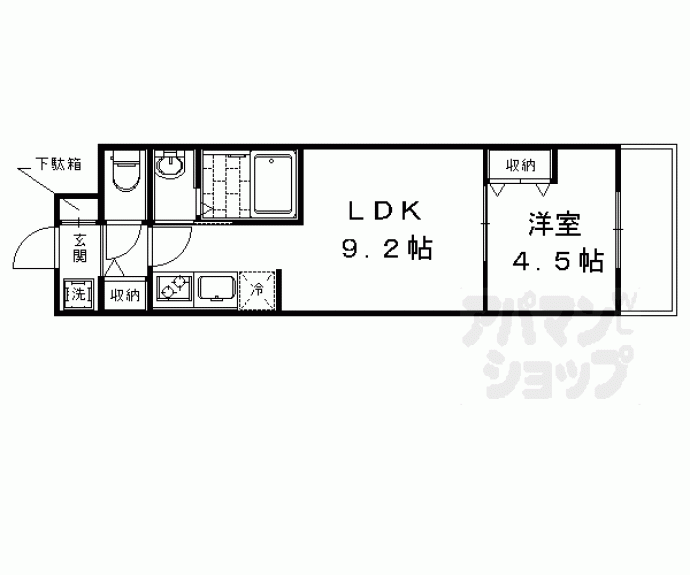 【a-mon壬生高樋】間取