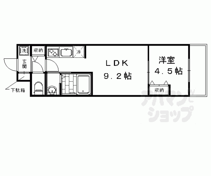 【a-mon壬生高樋】間取