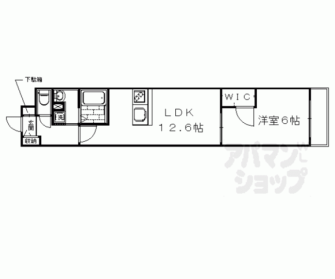 【ａ－ｍｏｎ壬生高樋】間取