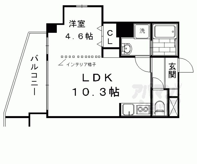 【モンドール西院】間取
