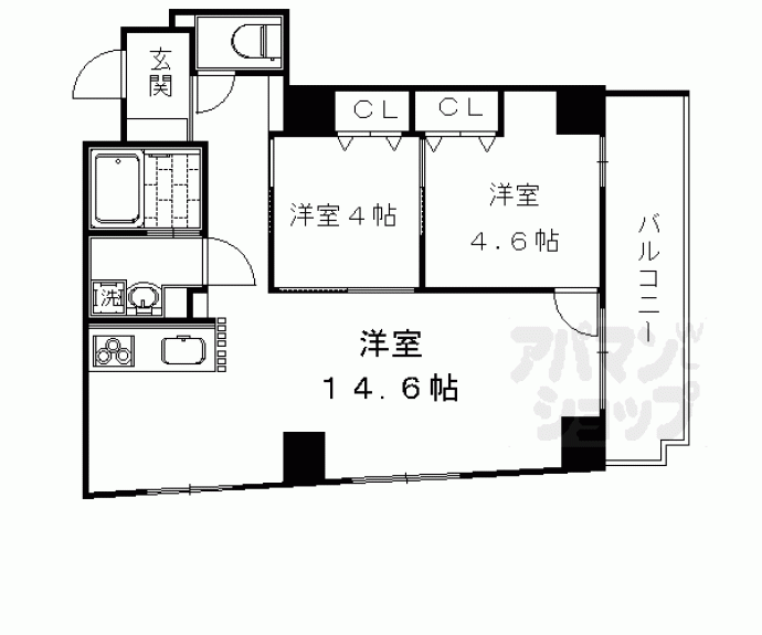 【モンドール西院】間取