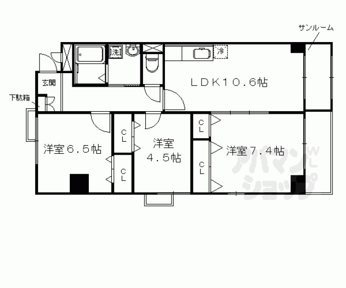 【京悠館】間取