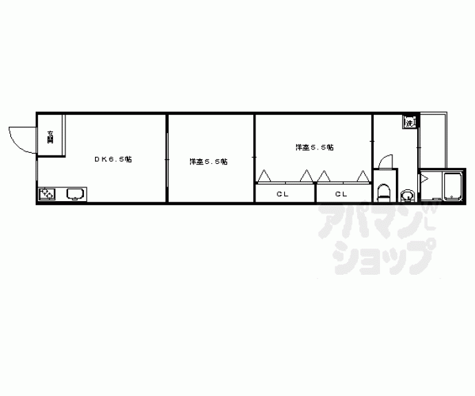 【花園貸家】間取