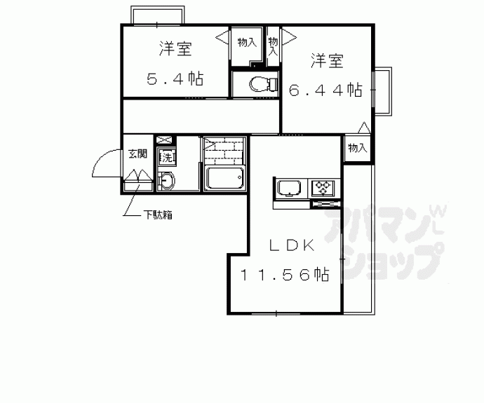 【ラフォーレ壬生】間取