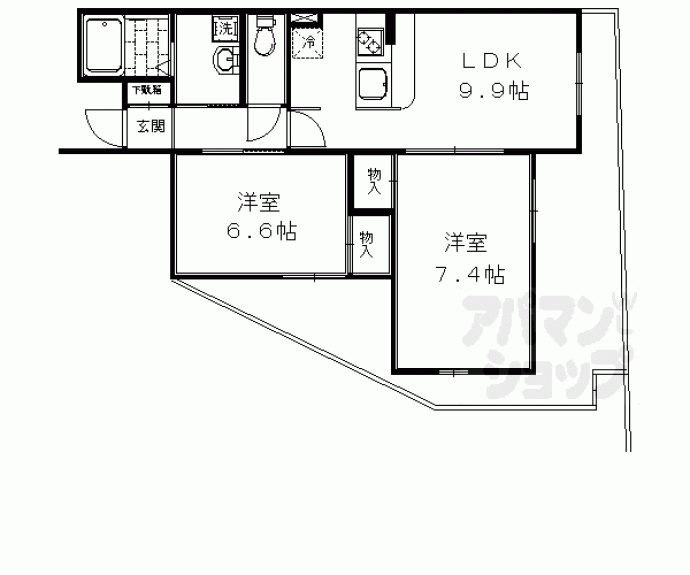 【リジェール御池】間取