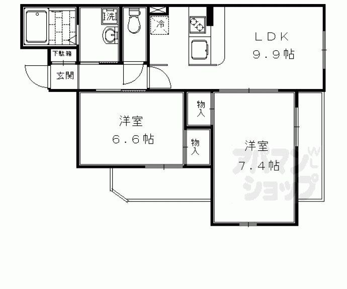 【リジェール御池】間取