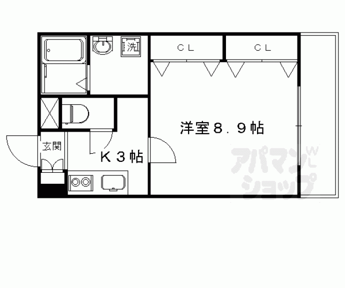 【サンクスパレ西矢掛】間取