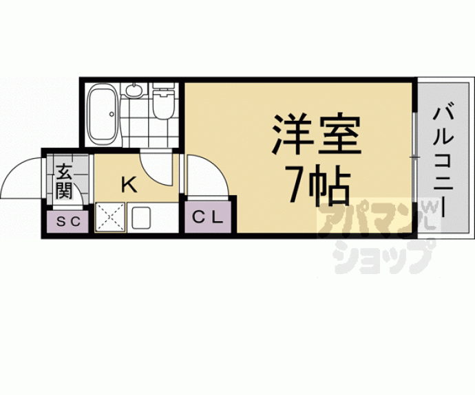【サンシャインビル晋州館】間取